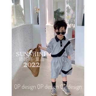 Bộ bé trai, set bộ polo cổ bẻ n.i.kee cho bé 8-20kg