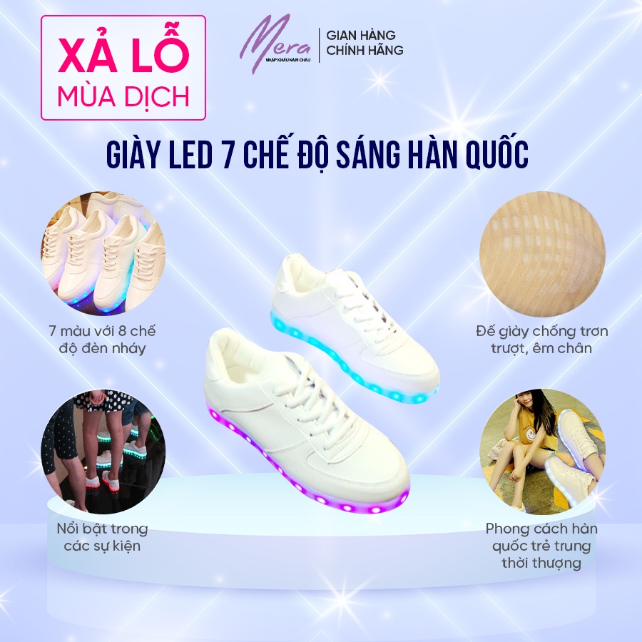 Giày Led 7 màu - phong cách Hàn Quốc