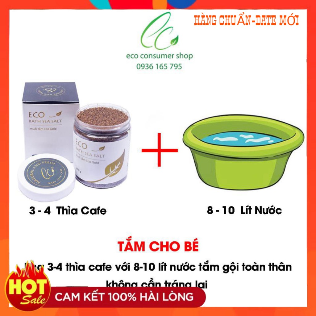 COMBO 2 MUỐI TẮM THẢO DƯỢC ECO GOLD-MUỐI TẮM BÉ ECO GOLD AN TOÀN CHO BÉ SƠ SINH- GIẢM MẨN NGỨA RÔM SẢY CHÀM SỮA HĂM RA