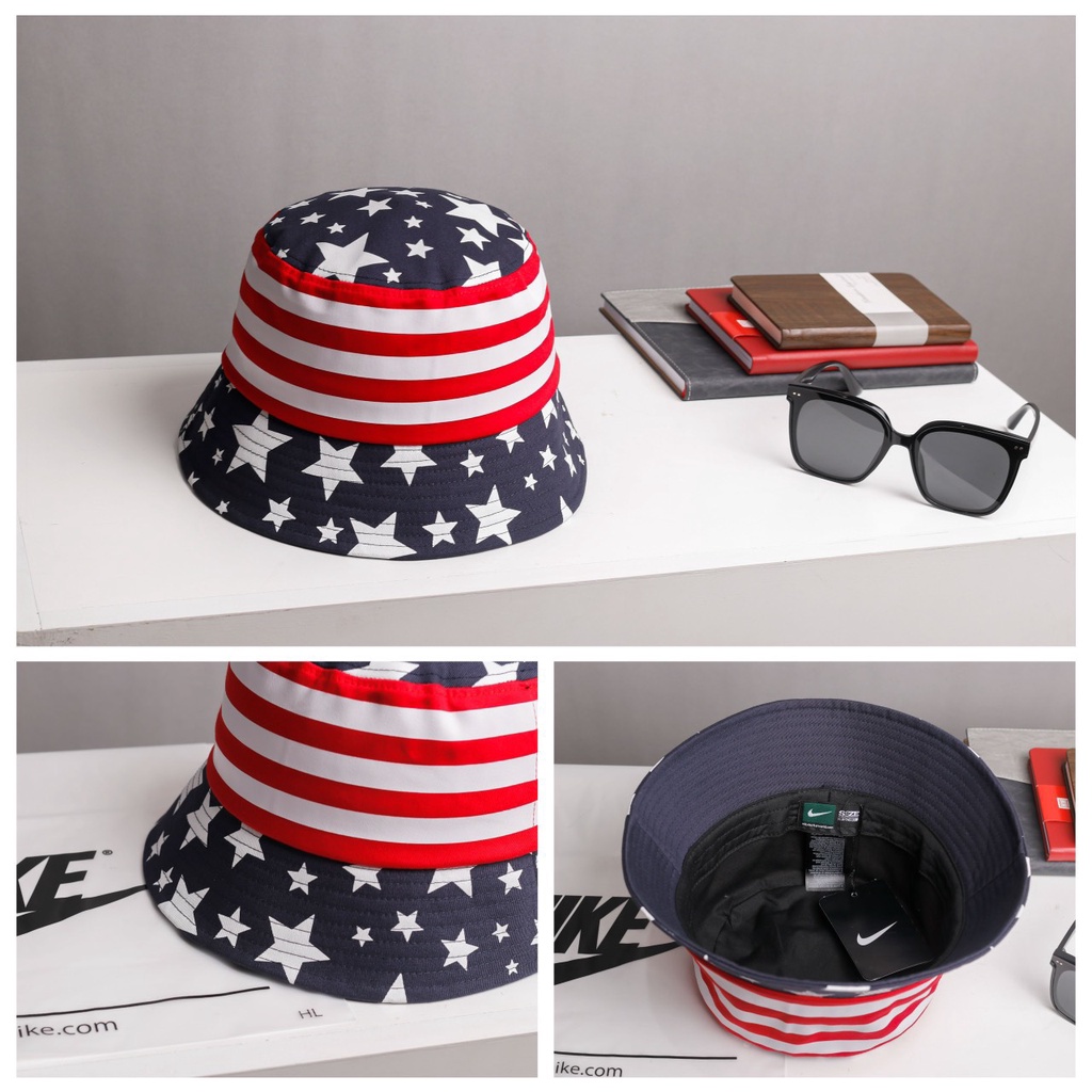 Mũ bucket vành cụp Ni-ke Americana Bucket phong cách unisex Ròm House dành cho nam nữ