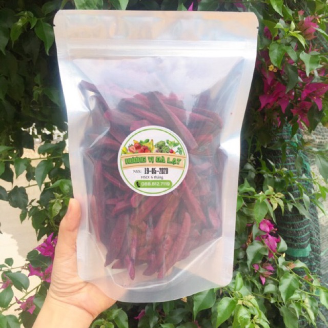 Khoai lang tím sấy giòn không đường 250G - Đặc sản Đà Lạt