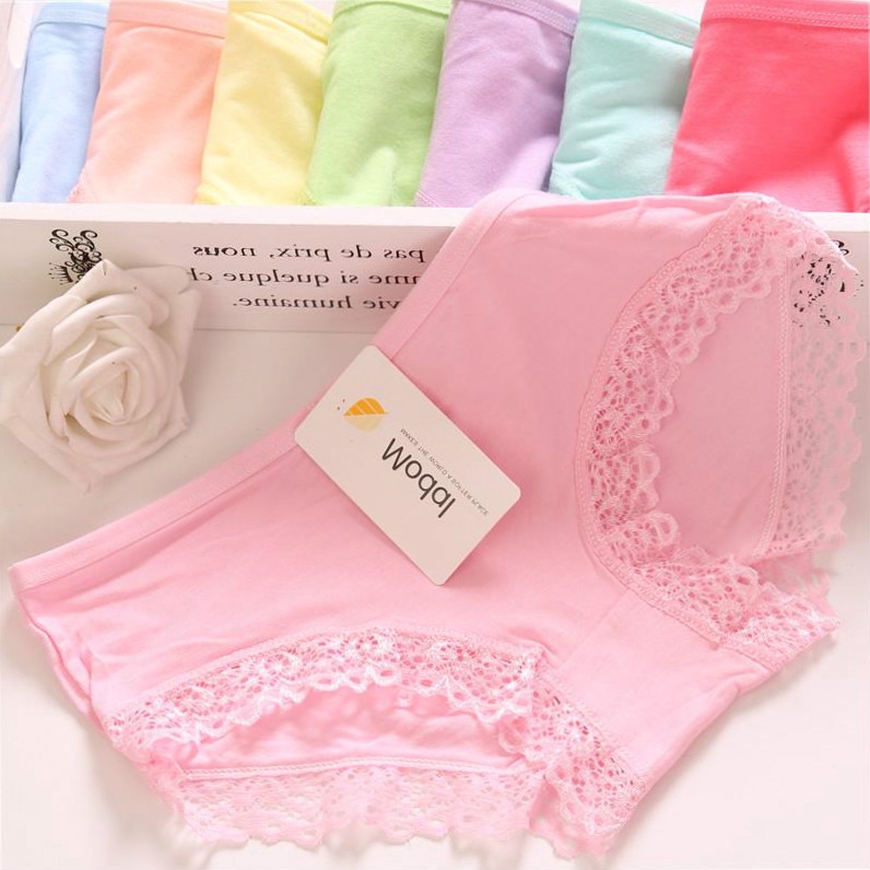 Quần lót lưng thấp phối viền ren gợi cảm cho nữ