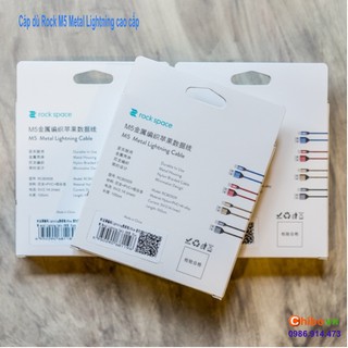 Cáp dù cổng lightning Rock M5 Metal Lightning cao cấp