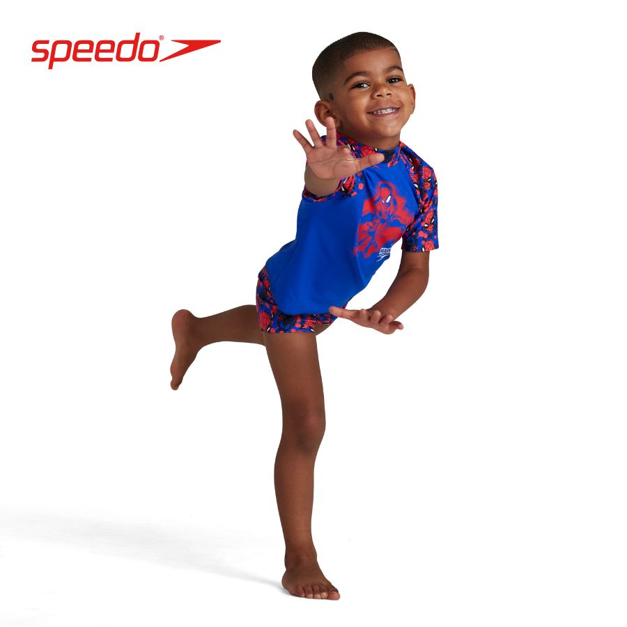 Áo bơi trẻ em Speedo Spider Man Marvel - 8-05594F395