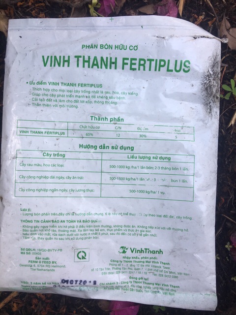 Phân bón hữu cơ cho hoa , trái , rau sạch tphcm