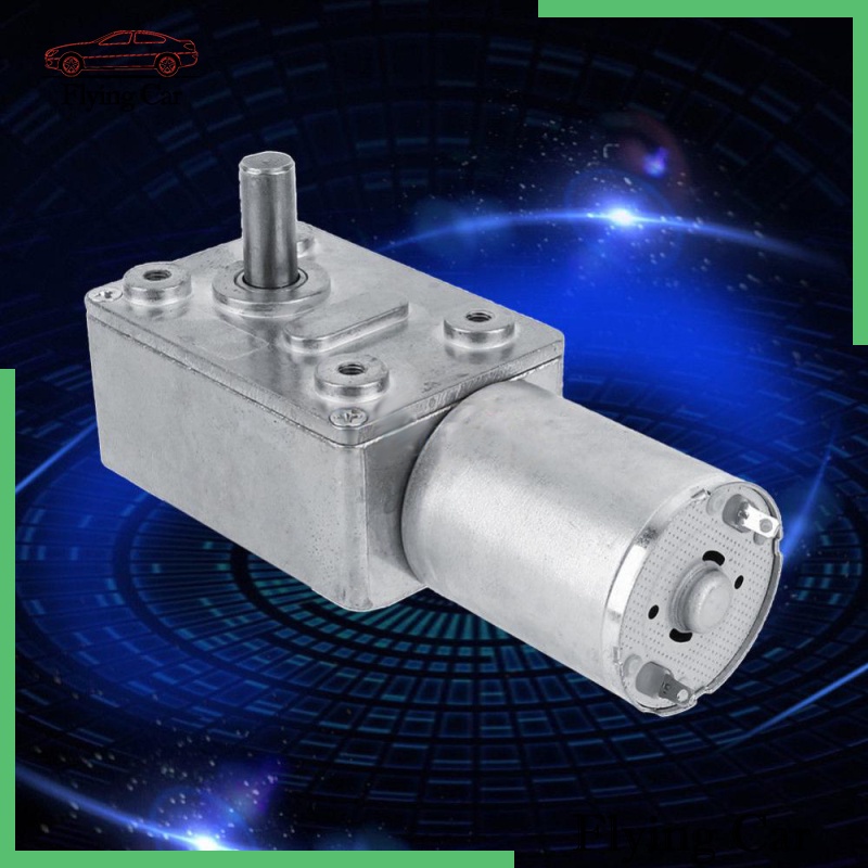 12V 2RPM High Torque Turbine Gearbox Electric Worm Gear Reduction DC Motor