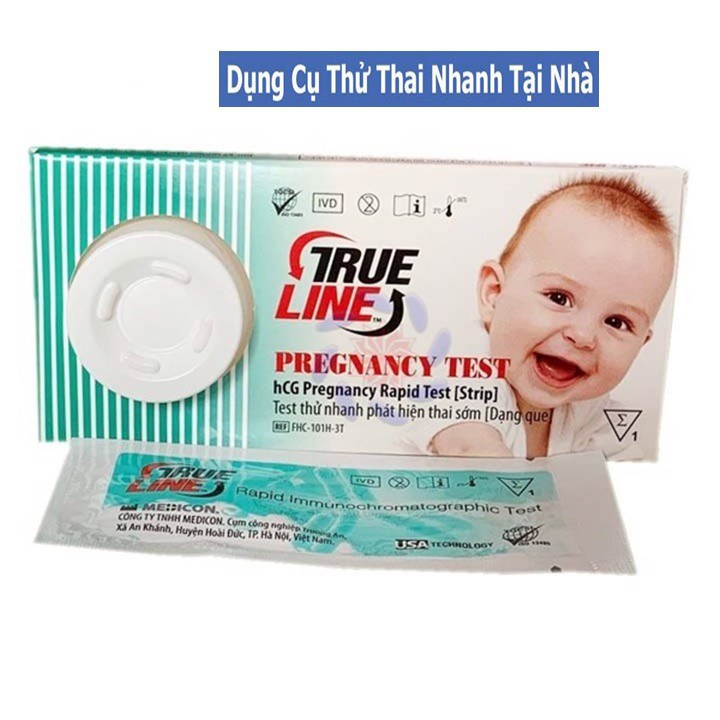 Que thử thai kết quả chính xác TRUELINE hộp 1 test