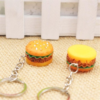 OKDEALS Khóa Hình Hamburger 3D Vui Nhộn
