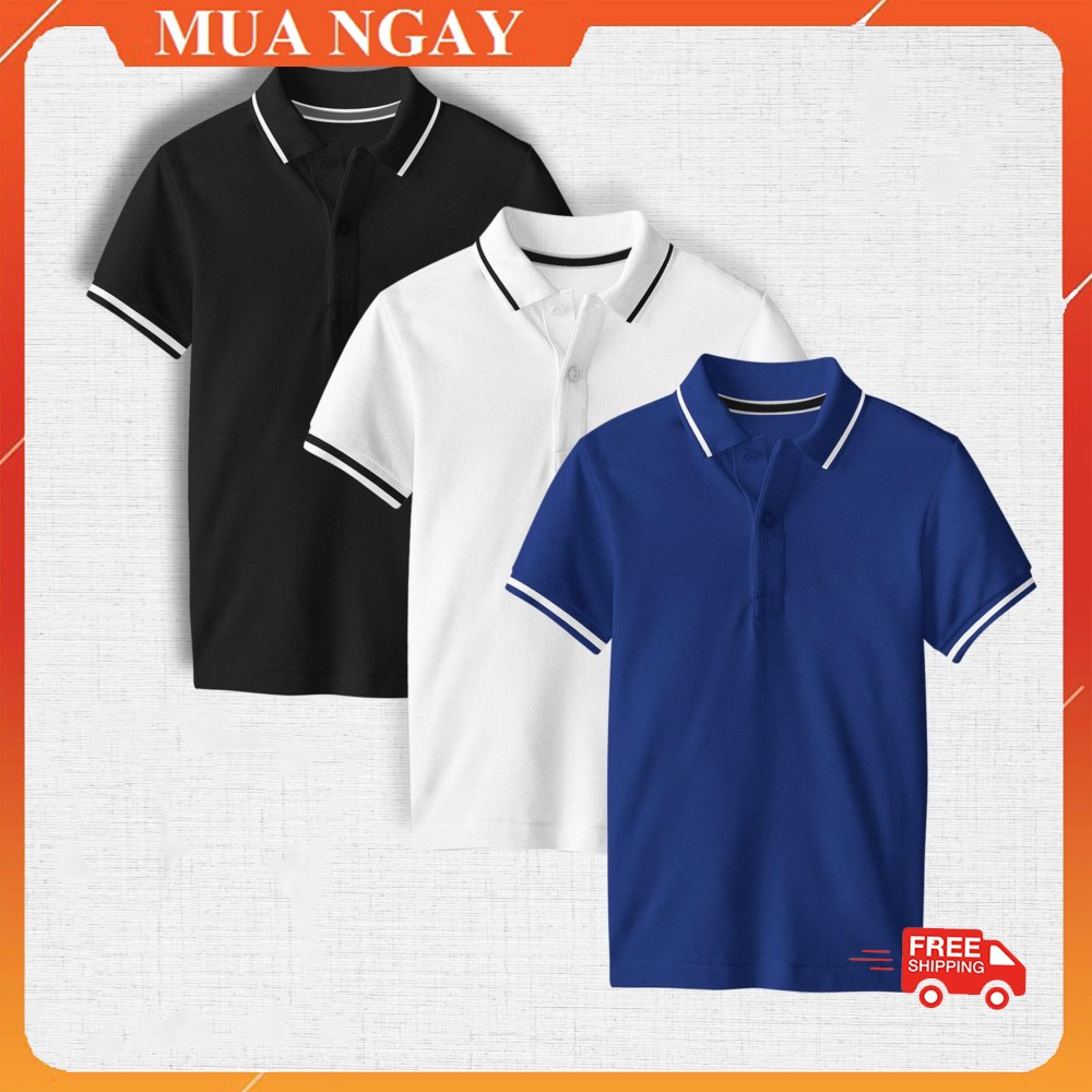 Áo thun polo nam có cổ cao cấp trơn vải cá sấu dày dặn form rộng áo thun nam có cổ OHANA | BigBuy360 - bigbuy360.vn