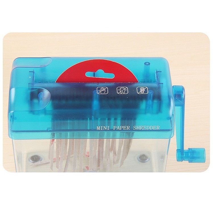 Máy cắt giấy shredder - Máy hủy giấy mini cầm tay - Máy hủy tài liệu