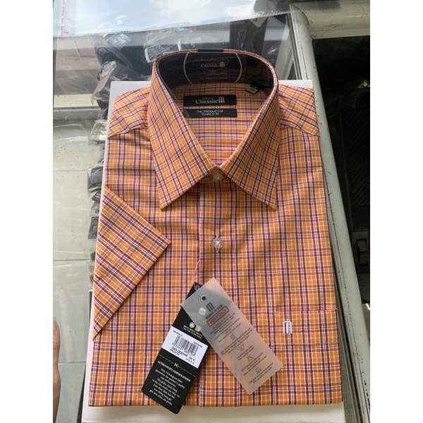 Áo sơ mi ngắn tay may 10 giá 345k giảm giá còn 170k