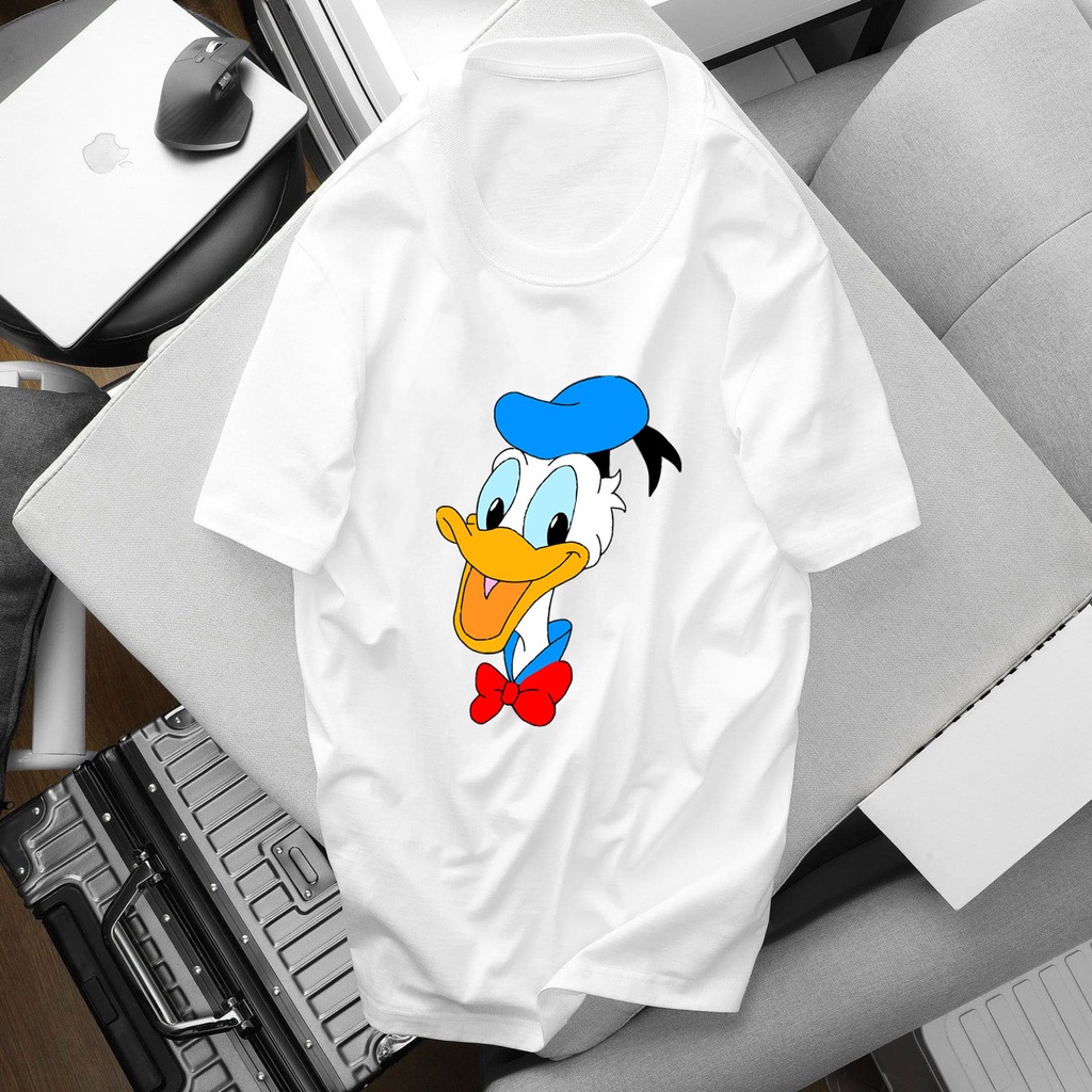 Áo thun cotton da cá có hình chú vịt daisy và donald siêu cute bán chạy nhất mẫu mới nhẩt - kf4