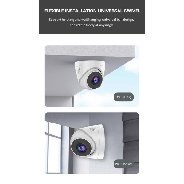 Camera Ip Wifi 1080p Hd Ip66 Chống Nước Cho Gia Đình Sử Dụng Kho Quay Ngang/đứng Quay Tự Động Theo Dõi Toàn Cảnh Camera ]