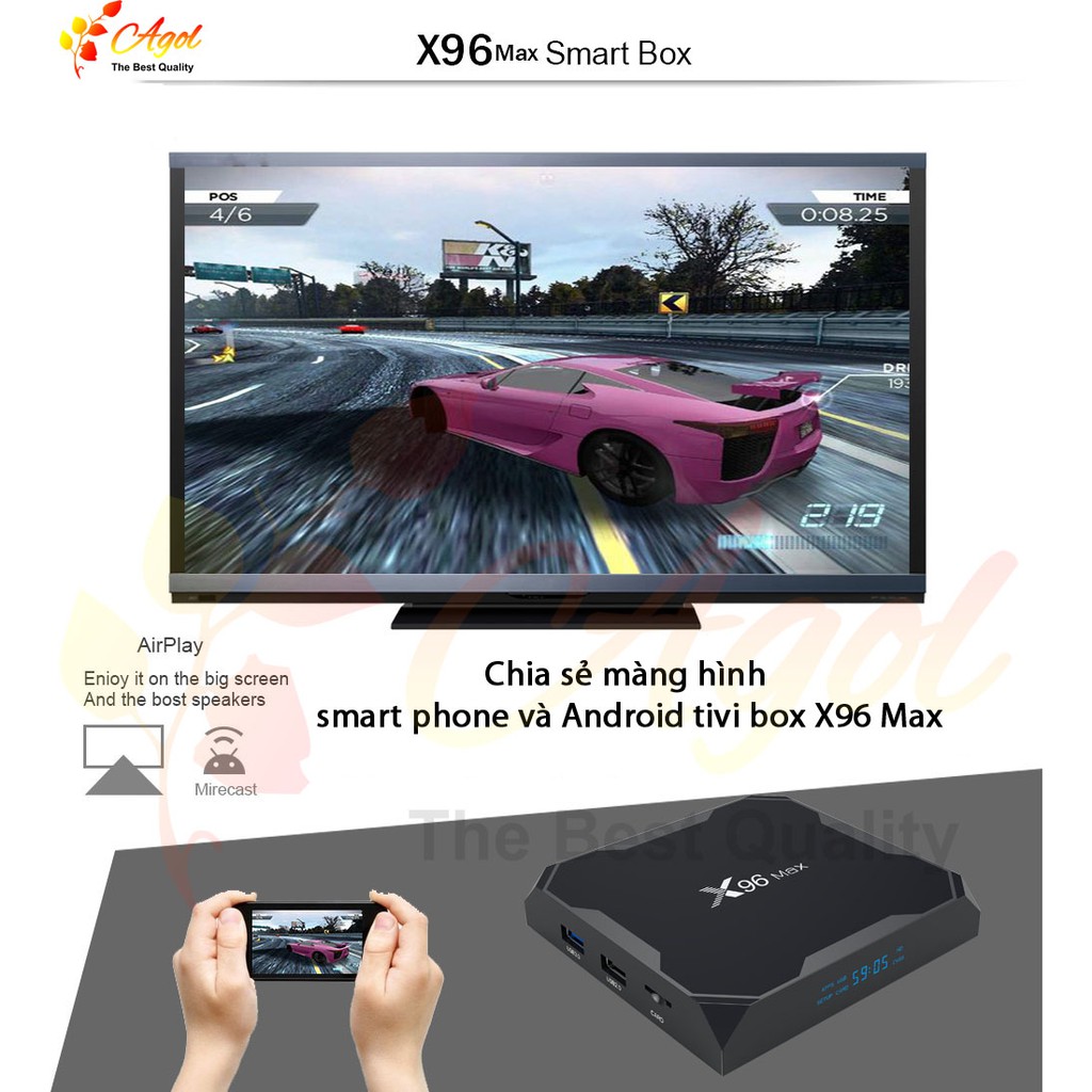 x96 max hệ điều hành ATV 4GB RAM 32G Rom wifi kép android tivi có bluetooth cài sẵn ứng dụng xem phim HD và truyền hình