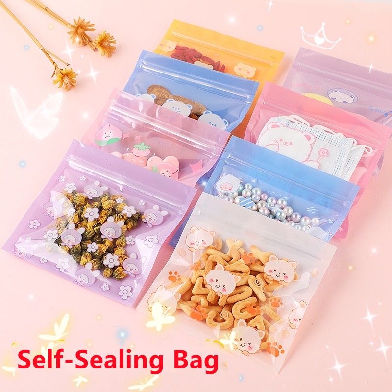 Bộ 5 Túi Zip Trong Suốt Đựng Trang Sức Tiện Lợi