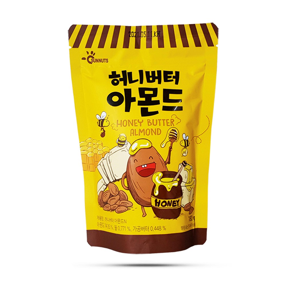 Hạnh nhân tẩm bơ mật ong Hàn Quốc 180g, hạnh nhân hạt, hạnh nhân rang bơ, hạnh nhân giảm cân, PP Sâm Yến Thái An