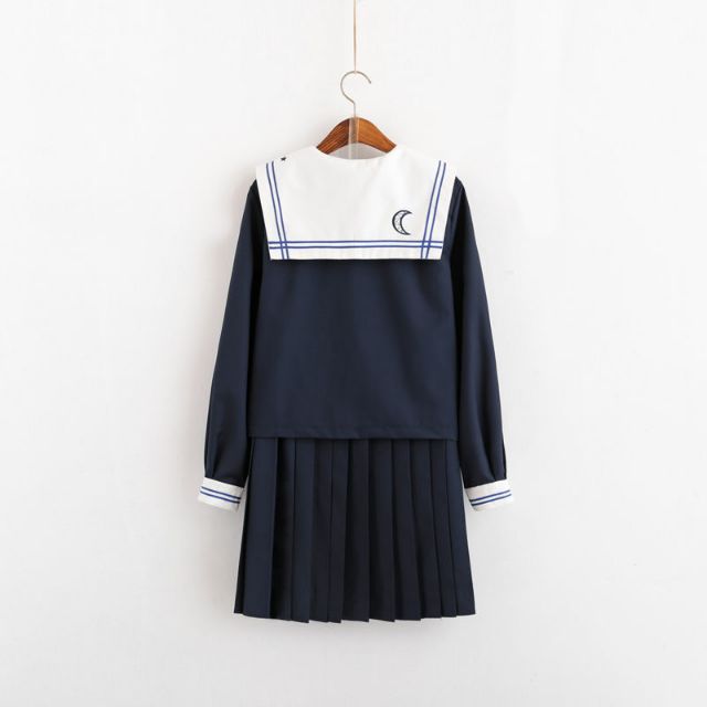[Order]  Seifuku  - Set đồ xinh xinh áo hở vai phối nơ, áo cổ thủy thủ thủ, váy kẻ caro