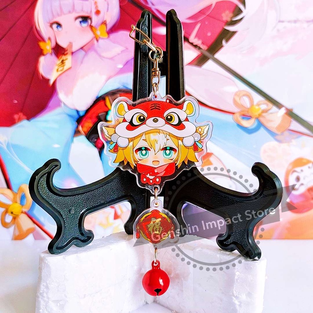 GOROU Móc khóa nhân vật game Genshin Impact PHIÊN BẢN TẾT (in giữa acrylic)