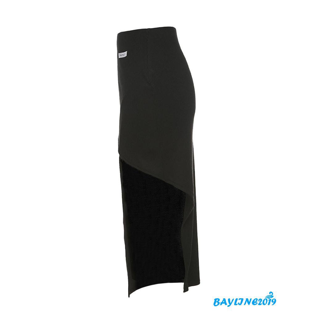 Chân Váy Bút Chì Xẻ Tà Cao Phong Cách Thời Trang Cá Tính Dành Cho Nữ