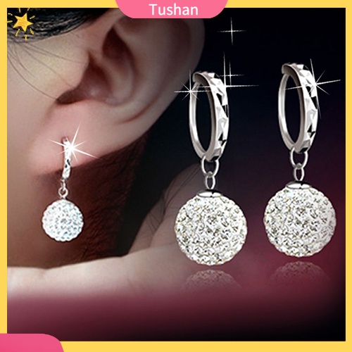 Bông Tai Đính Đá Dáng Dài Thời Trang Dành Cho Nữ