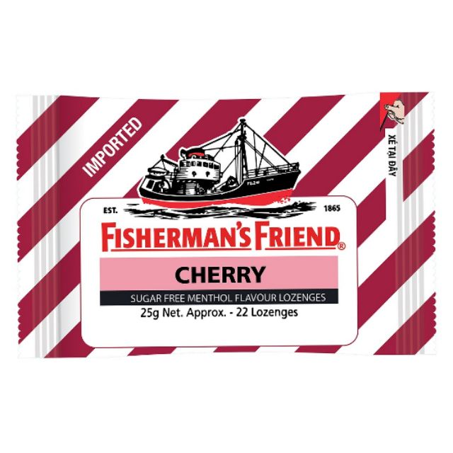 Kẹo con tàu Fisherman's Friend 25g gồm 7 mùi( Hàng do  Tập Đoàn DKSH phân phối)