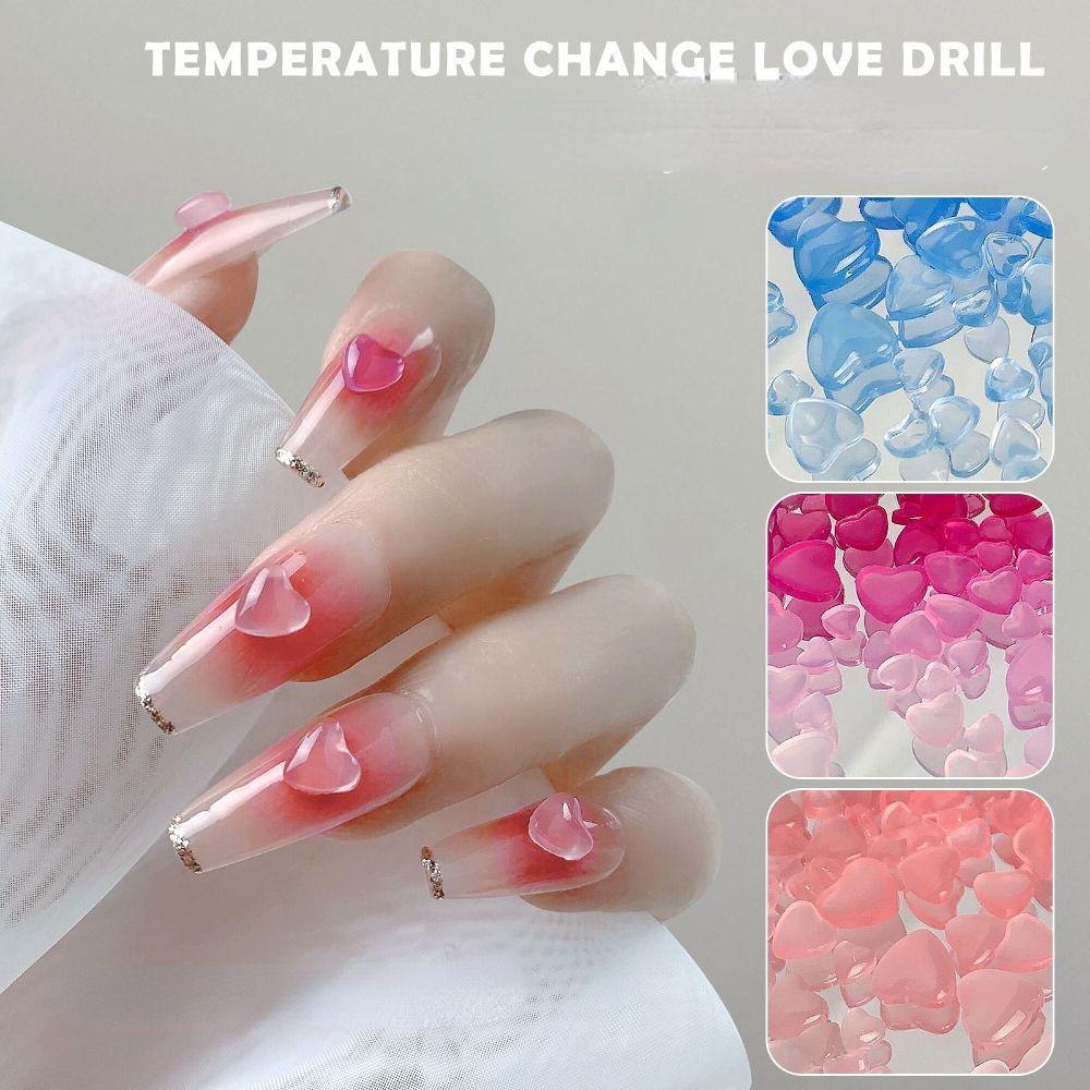 OCEANMAP Màu Sắc Phụ Kiện Trang Trí Móng Tay Thay Đổi Màu Xinh Xắn