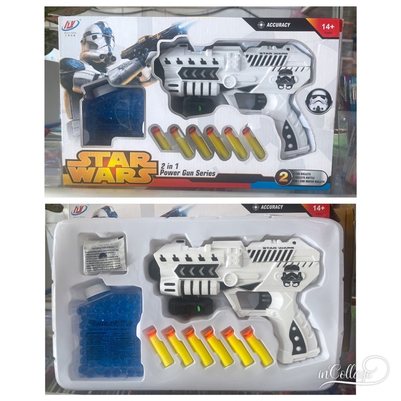 ĐỒ CHƠI NERF 2 in 1 ( mút xốp + thạch )