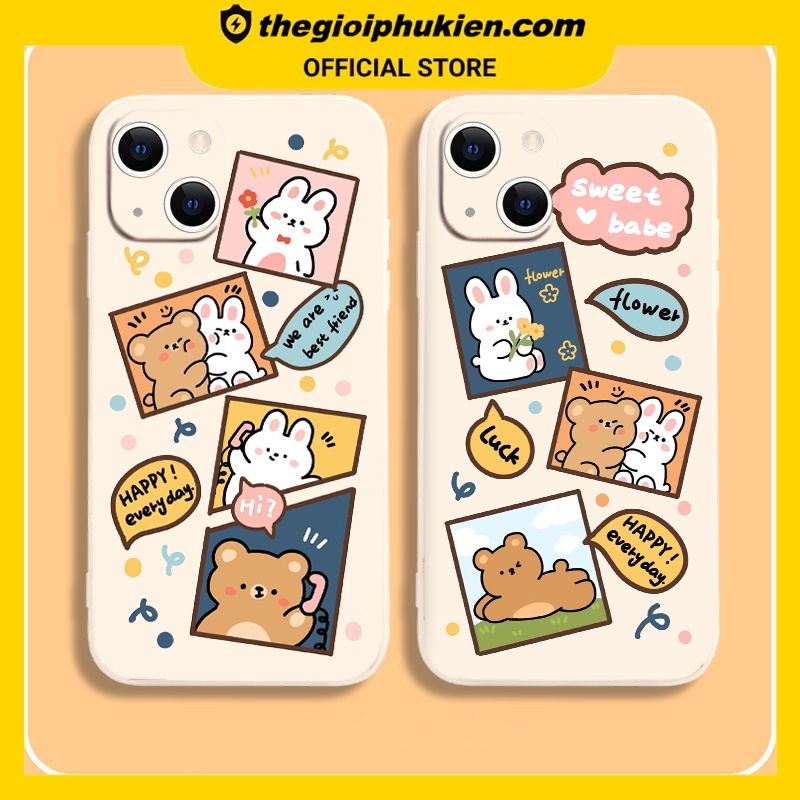 Ốp iphone - Ốp lưng iphone cạnh vuông Best friend dành cho ip 6 đến 14promax - ng094