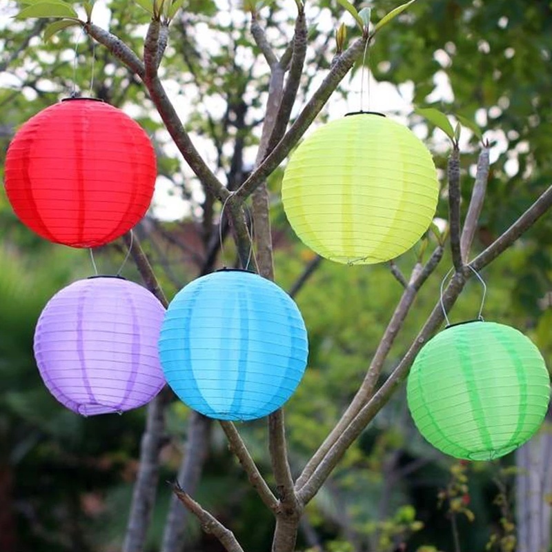 Lồng Đèn Giấy Hình Tròn 6 inch Có Thể Gập Lại Trang Trí Nhà Cửa DIY