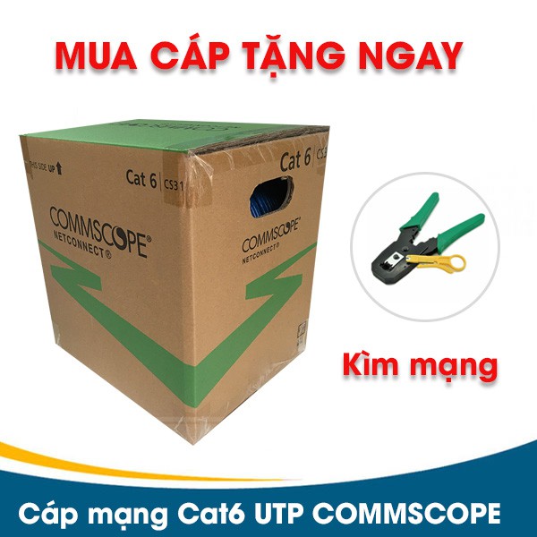 Thùng cáp mạng Cat6 UTP COMMSCOPE AMP P/N: 4-1427254-6 chính hãng