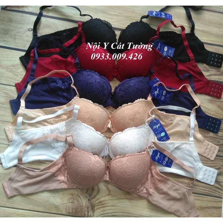 Áo ngực Boya ren siêu đẩy, siêu nâng 3 móc cài