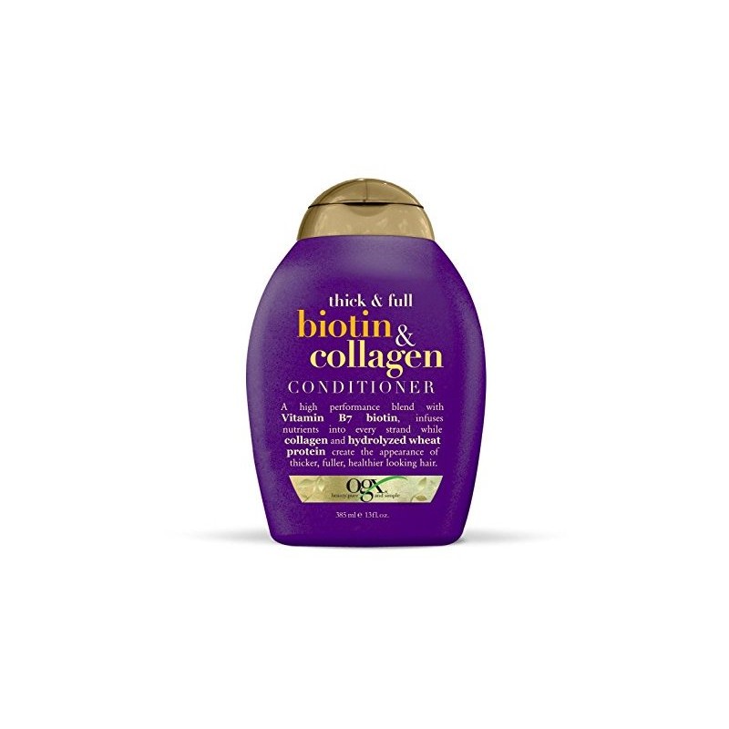Bộ gội xả mọc tóc OGX Thick &amp; Full Biotin and Collagen 385mlx2