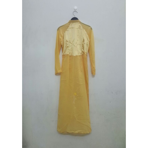 BỘ ÁO DÀI REN HOA HAI TÀ