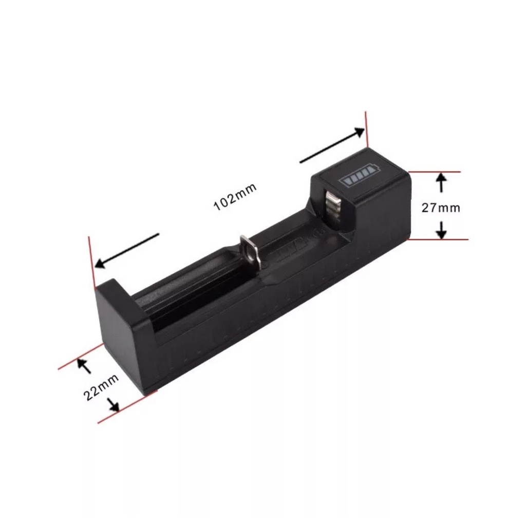 Box sạc 1 cell pin lion 18650 cổng sạc USB chuyên dụng