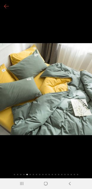 Bộ chăn ga cotton đũi cao cấp - Mẫu mới nhất 2021