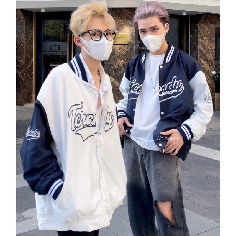 Áo Bomber phối tay Tabishop Áo khoác dù 2 lớp UNISEX nam nữ mặc được siêu hot 2021