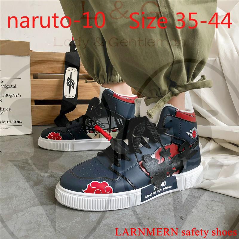 Giày Thể Thao Cổ Cao In Họa Tiết Naruto Size 37-44