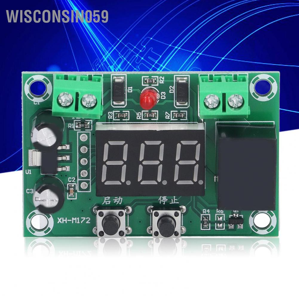 Wisconsin059 XH‑M172 Intermittent Working Module 0‑999 Minutes Timing Modules with Indicator Lights
