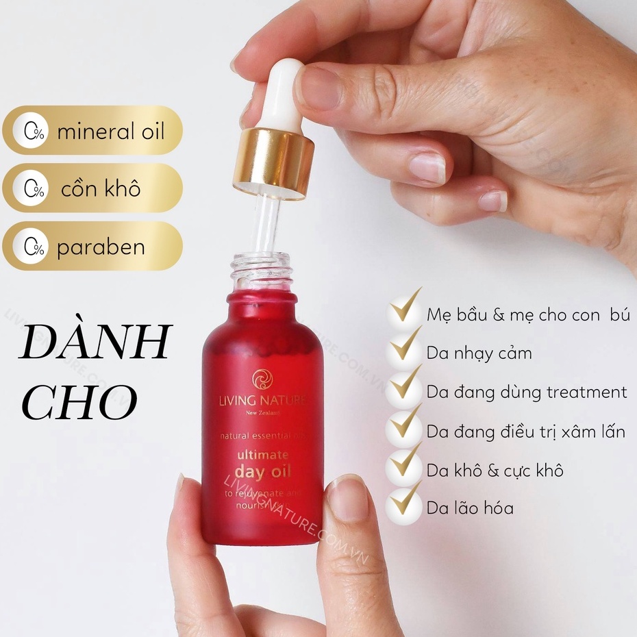 [Hỏa tốc] Tinh dầu dưỡng da Living Nature Ultimate Day Oil 30ml