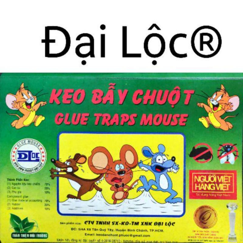 Combo 10 miếng keo dính chuột hàng việt nam chất lượng