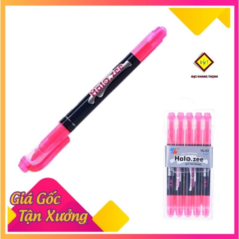 Hộp Bút Dạ Quang Thiên Long HL03 màu hồng