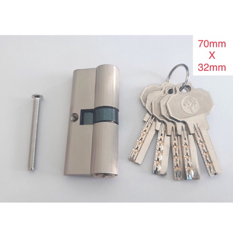 Tim khoá tay gạt lõi đồng 70x32 ( loại 2 đầu chìa )