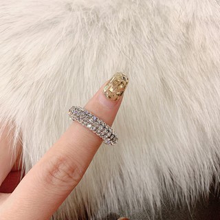 Nhẫn Đính Đá Thiết Kế Đơn Giản Dễ Phối Đồ