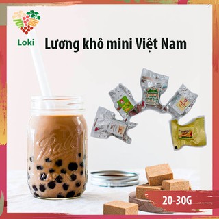 [HN] Lương khô mini Việt Nam (Mè Đen - Mè Trắng -Trà xanh) - LẺ 1 cái
