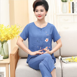 Bộ quần áo đũi mặc nhà cho mẹ trung niên