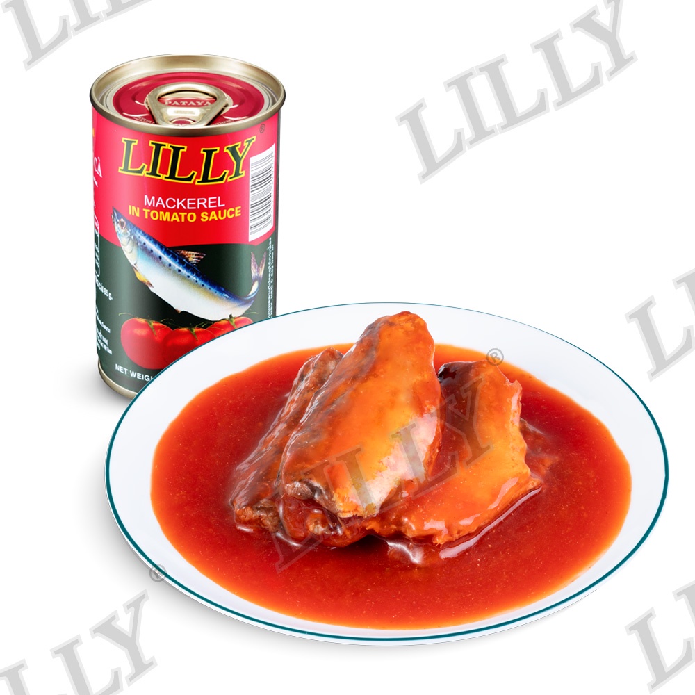 Cá hộp Lilly cá Nục sốt cà