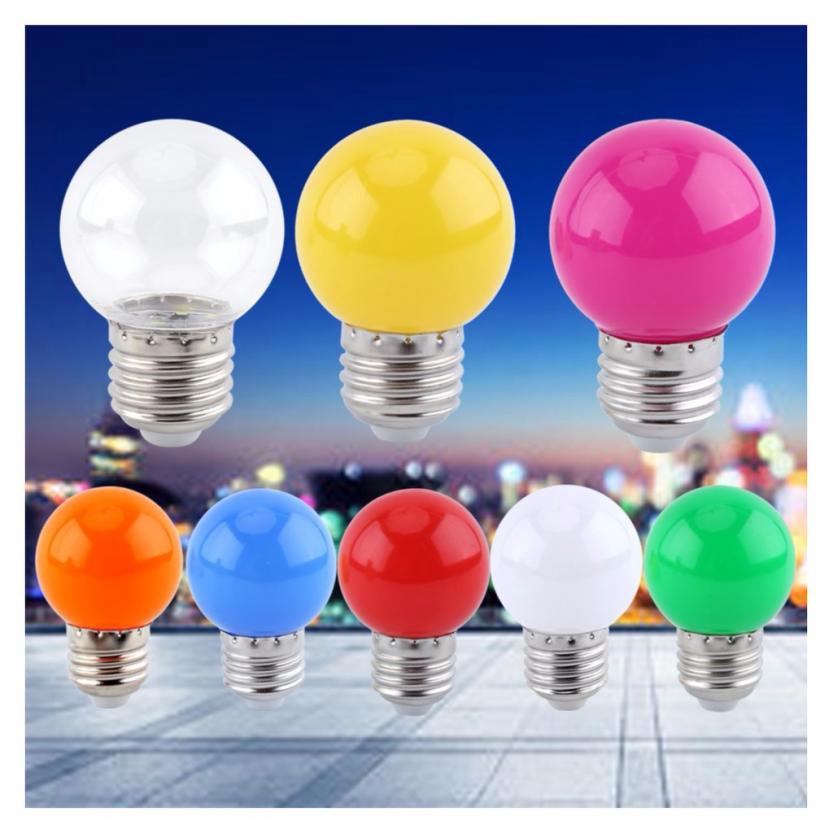 Bóng đèn LED tròn nhiều màu 1W E27 | BigBuy360 - bigbuy360.vn