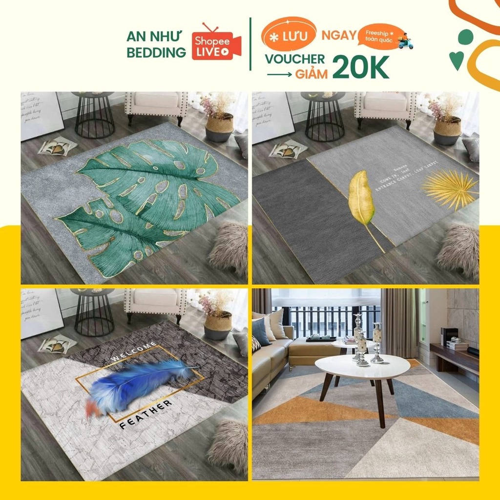 Thảm bali An Như thảm nỉ trải sàn 2mx3m