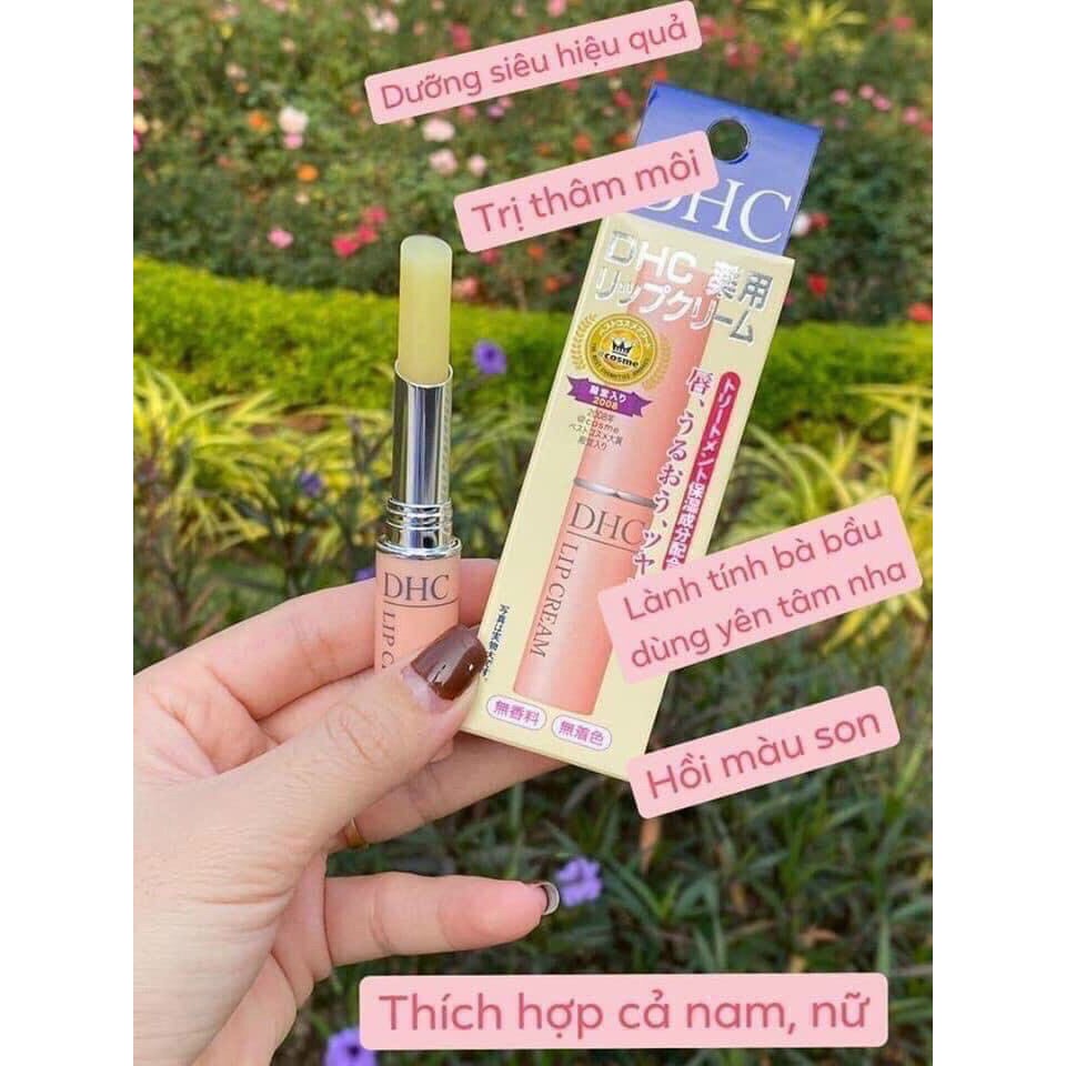 Son Dưỡng Môi 💖FREESHIP💖Son dưỡng không Màu DHC Lip Cream,Dưỡng môi tốt và cấp ẩm Trị Khô Và Thâm Môi NHẬT BẢN