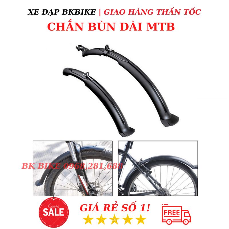 Chắn Bùn Xe Đạp Dài - Nhựa ABS Dẻo, Bền Bỉ, Lắp Cho MTB 26in